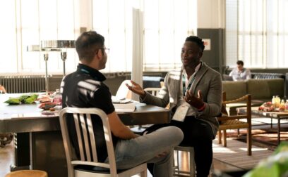 Photo of Men Having Conversation