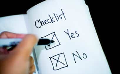 Checklist for buying a business